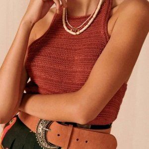 Women's Rust Knit Halter Top (No Offers)